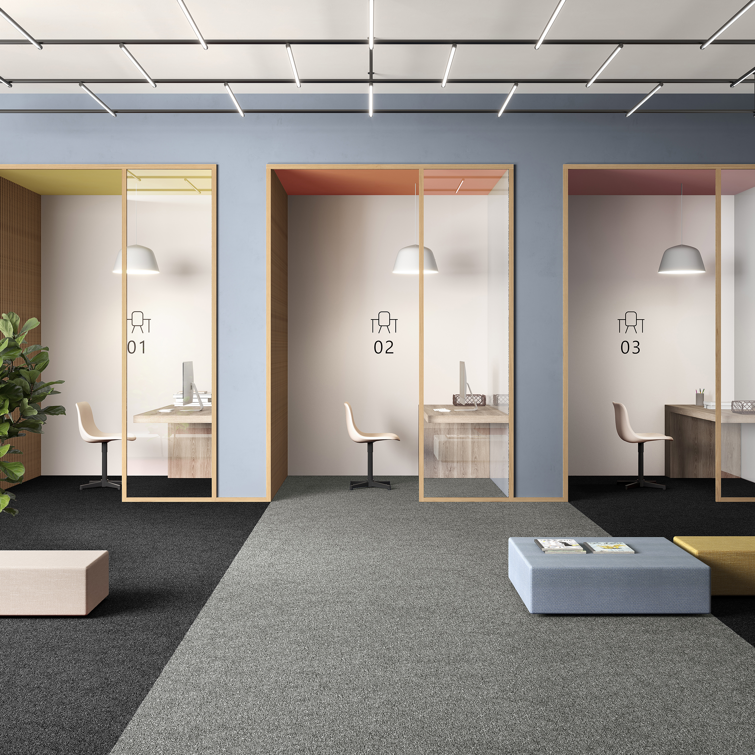 Ковровая плитка Medusa Tile 94 (500*500*5 мм) — купить в Нижневартовске